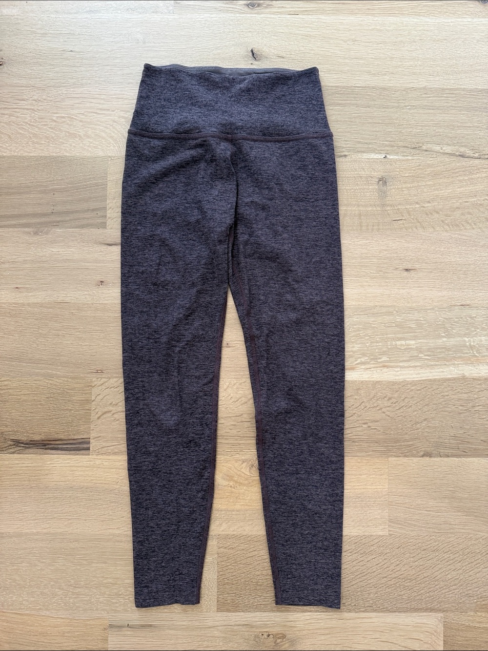 Beyond Yoga High-Waist Heathered Brown Leggings